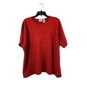 Villager Signature a Liz Claiborne Company Women's Sparkling Red Blouse